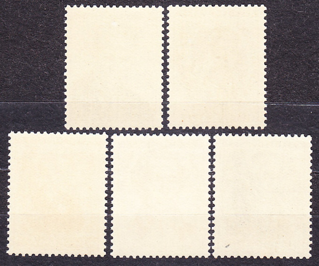 ČSSR 1953, Pofis 707-711, ** čistá séria. SPISOVATELIA.