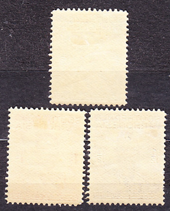 SOUTHERN RHODESIA 1937, Michel 42-44, * čisté. KOLÓNIE. KRÁĽ GEORGE VI. V UNIFORME.