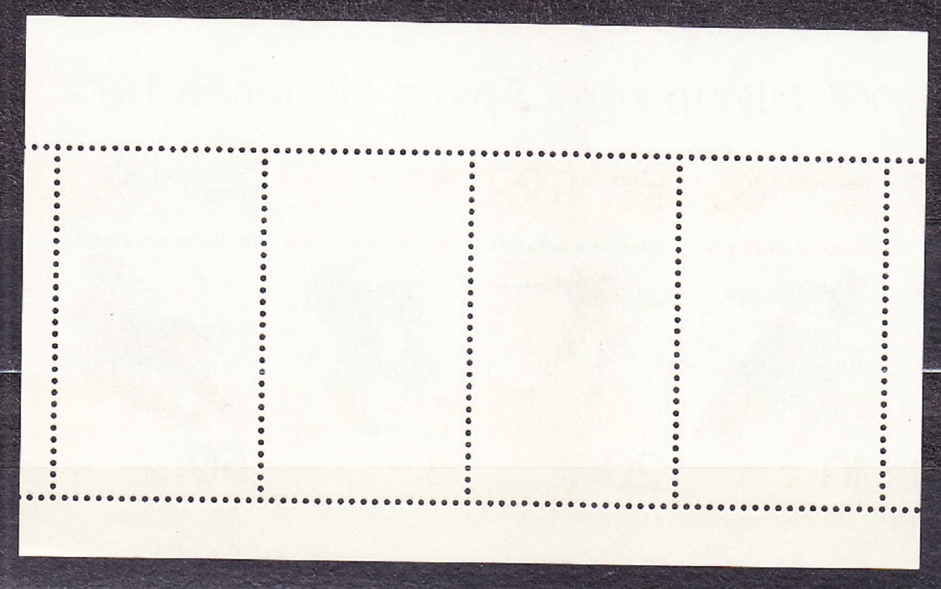 NEMECKO 1971, Michel Block 6, ** čistý hárček. ZOH V SAPPORO.