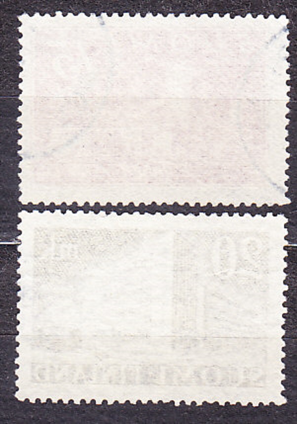 FÍNSKO 1945, Michel 317-318, razená séria. HRAD OLAVINLINNA A BUDOVA POŠTY.