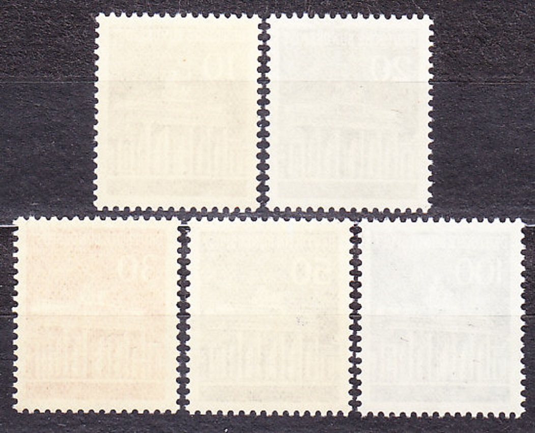 NEMECKO 1966, Michel 506-510, ** čistá séria. BRANDENBURGSKÁ BRÁNA.