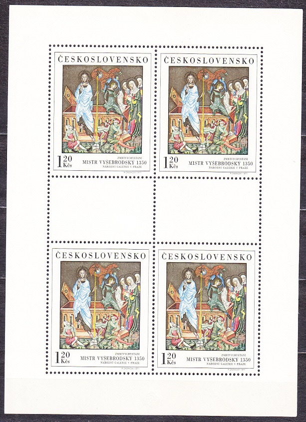 ČSSR 1971, Pofis PL 1922- PL 1926, ** čistá séria v tlačových listoch. UMENIE - MAĽBY.
