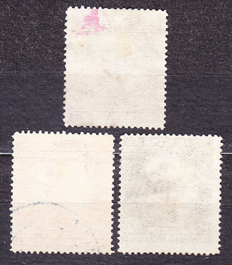 JUHOSLÁVIA 1924, Michel 177-178, 180, razené. KRÁĽ ALEXANDER.