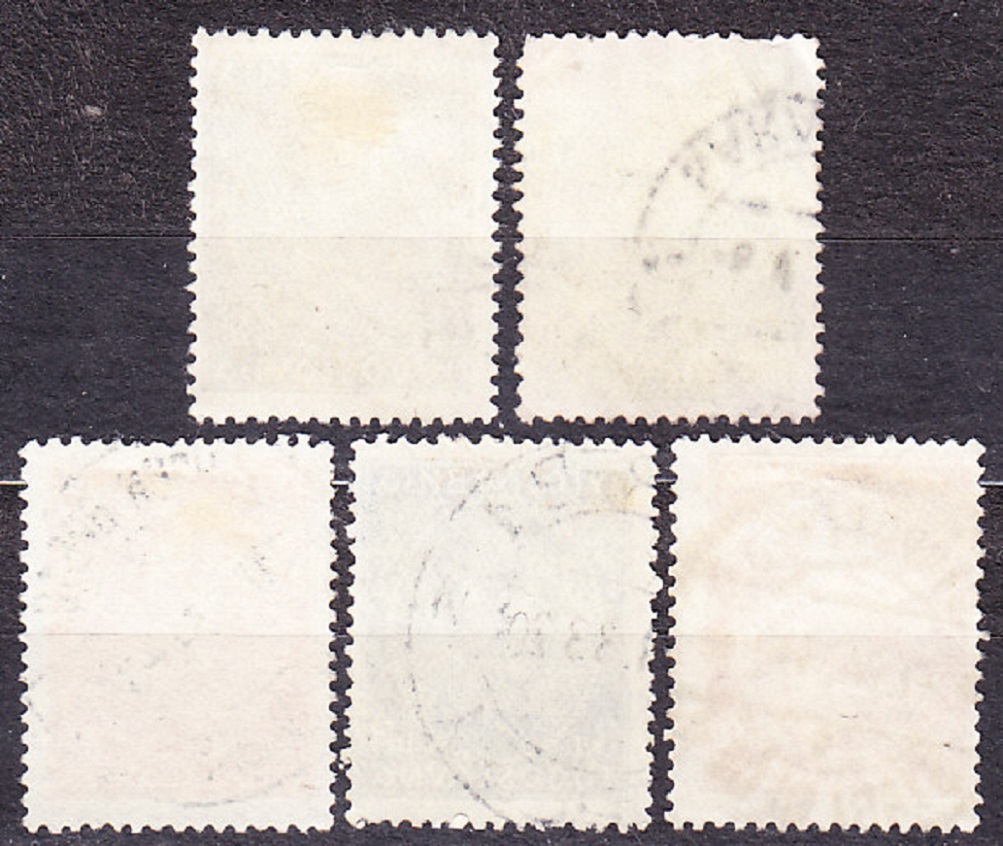 JUHOSLÁVIA 1931, Michel 228-232, razené. KRÁĽ ALEXANDER.