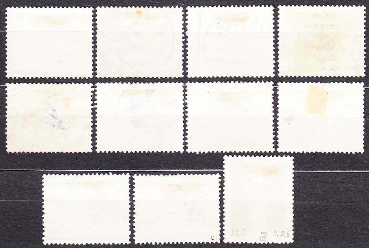 POĽSKO 1935, Michel 301-311, razená séria. KRAJINY, PREZIDENT.