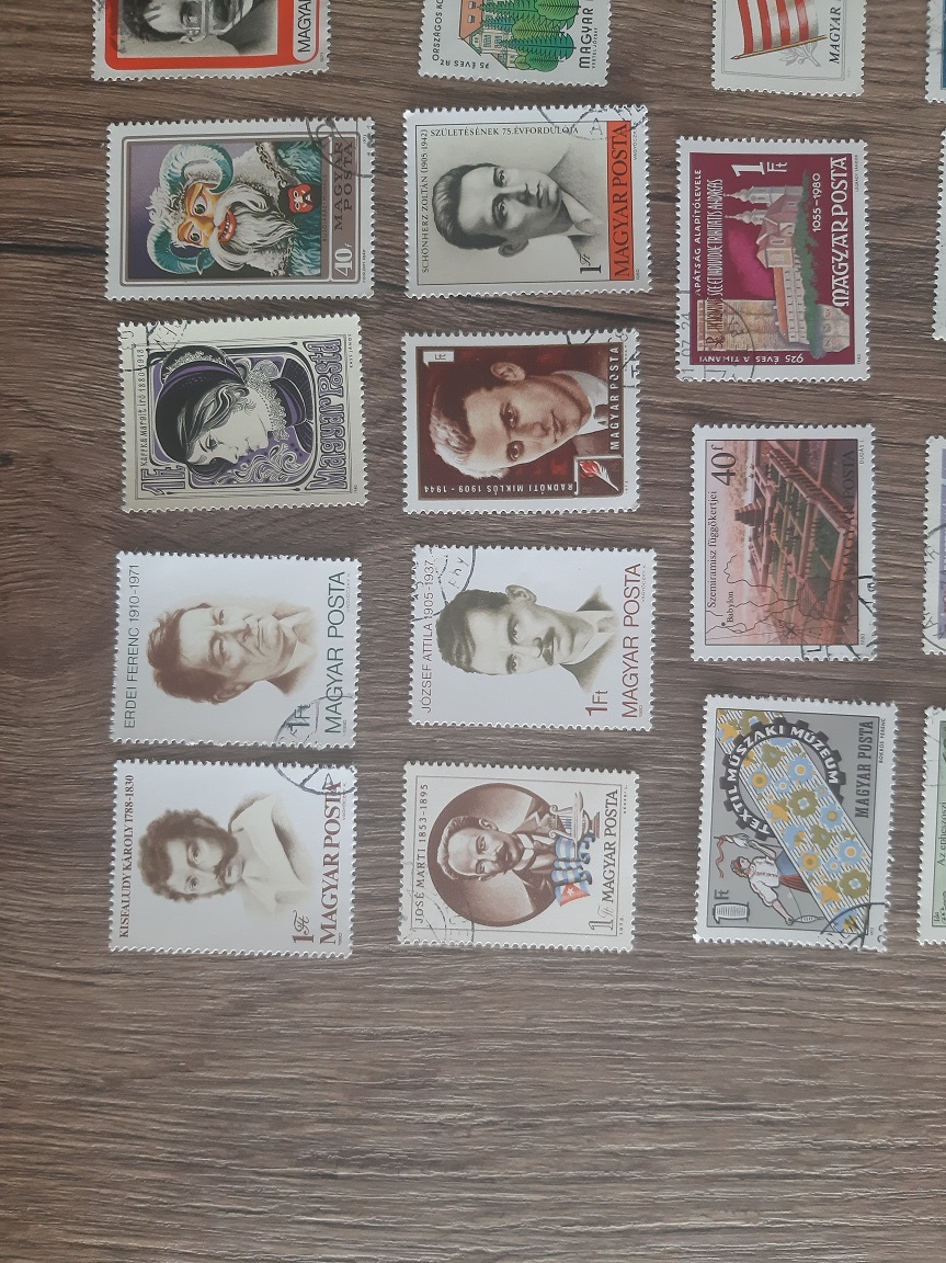 MAĎARSKO, razené známky, každá iná. 100 KS.