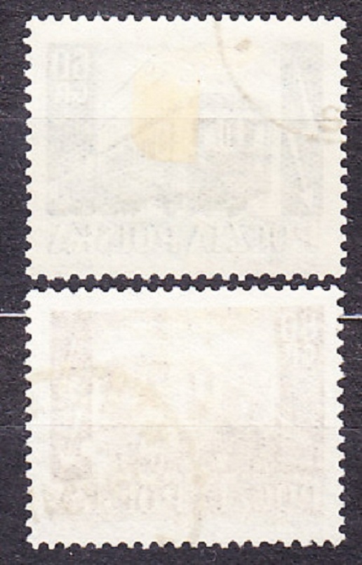 POĽSKO 1954, Michel 837-838, razená séria. VLAKY, LOKOMOTÍVY.