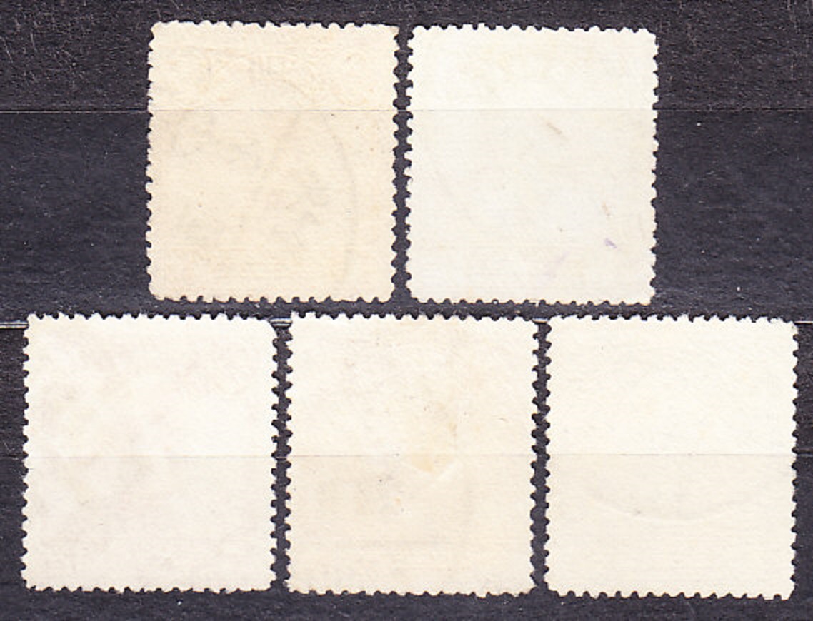 ČÍNA 1923, Michel 188, 193-195, 198, razené. PLACHETNICE - DŽUNKY.