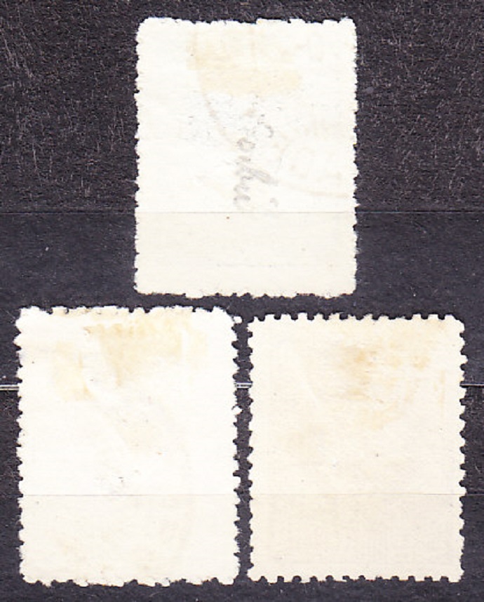SRBSKO 1918, Michel 139-141, razené. KRÁĽ PETER I. A PRINC ALEXANDER.