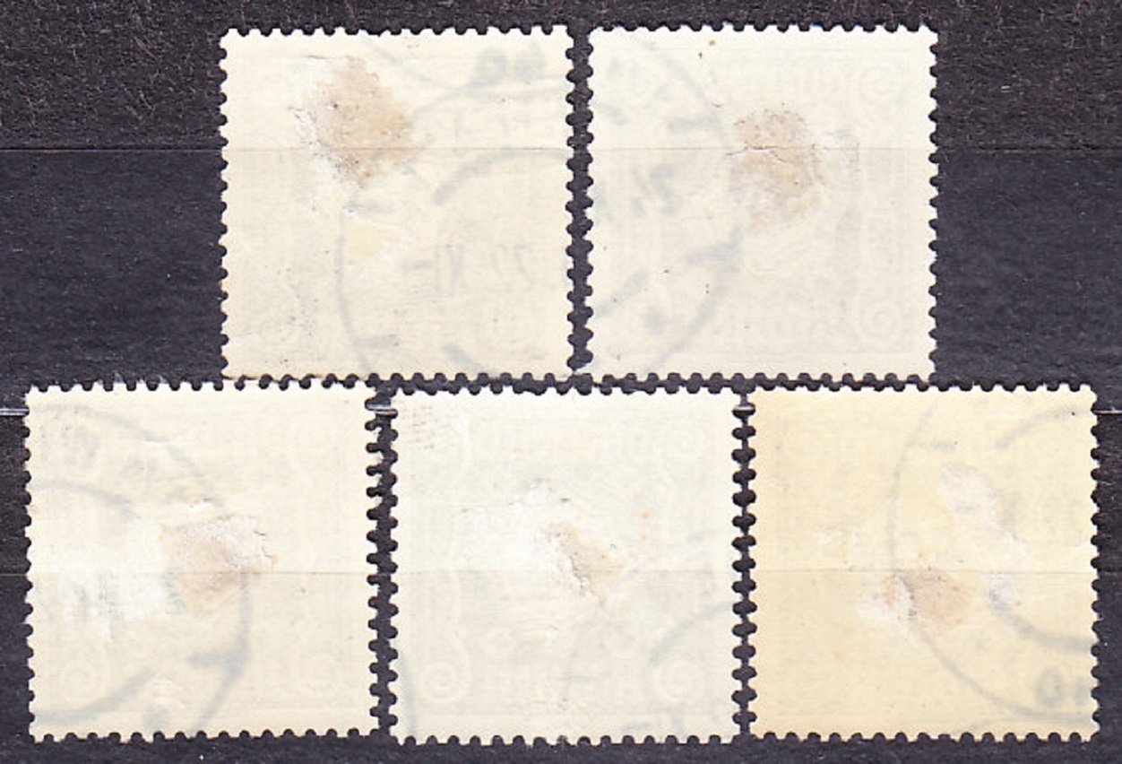 RAKÚSKO 1922, Michel 113-117, razené. DOPLATNÉ. ČÍSLICE.