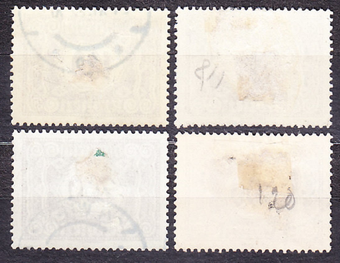 RAKÚSKO 1922, Michel 118-121, razené. DOPLATNÉ. ČÍSLICE.