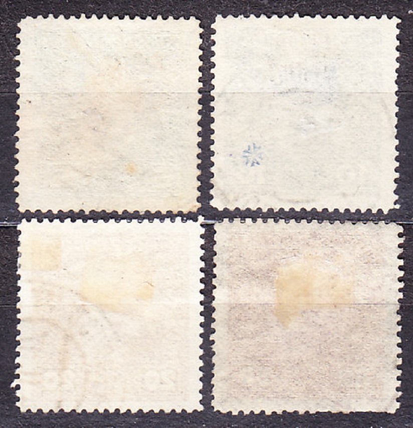 RAKÚSKO - POĽNÁ POŠTA 1915, Michel 25, 28, 31, 41, razené. KRÁĽ FRANTIŠEK JOZEF II.