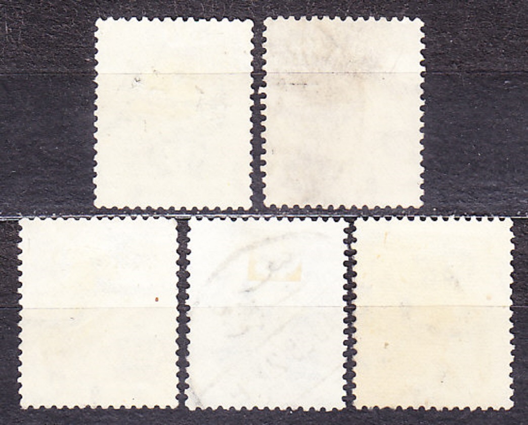 EGYPT 1937, Michel 225, 227, 231-233, razené. KRÁĽ FARUK.