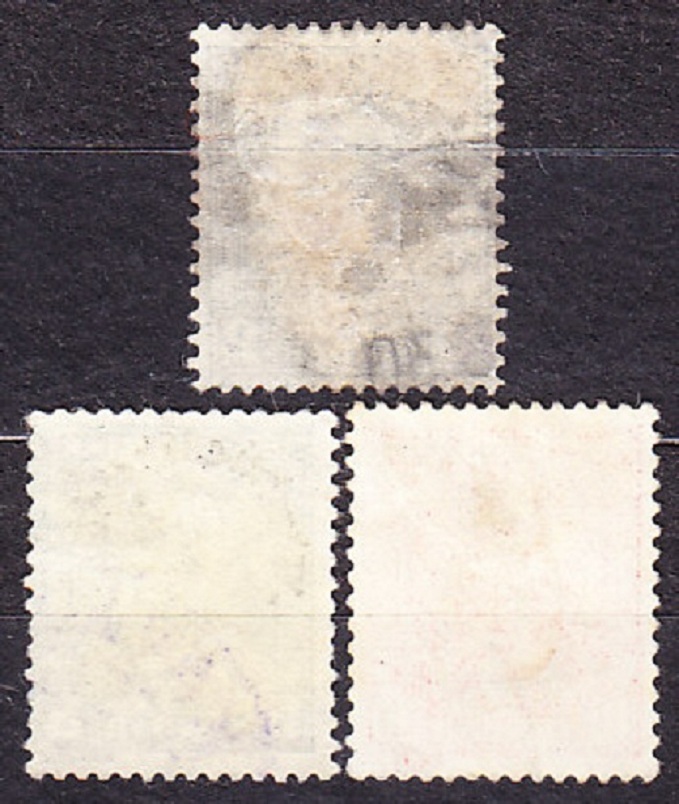 ALBÁNSKO 1928, Michel 189-191, razené. KRÁĽ AHMET ZOGU - PRETLAČE.