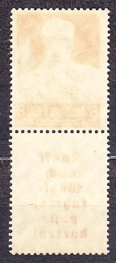 DEUTSCHES REICH 1934, Michel S 223, * čistá s kupónom. REMESLÁ.