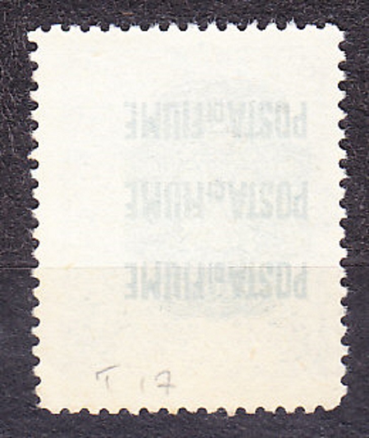 FIUME 1921, Michel 17, čistá bez lepu. DOPLATNÉ. PRETLAČ.