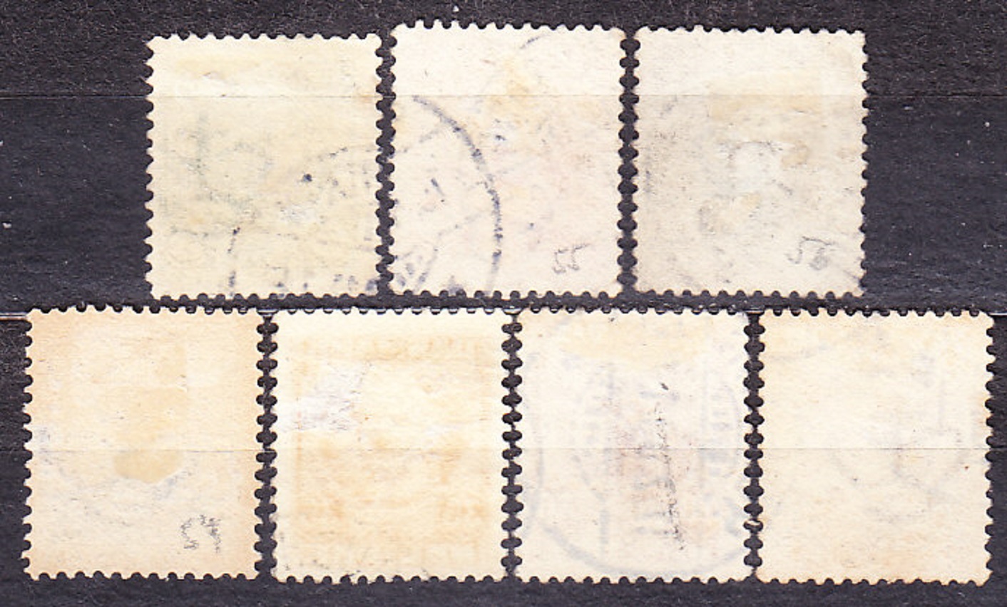 DÁNSKO 1907, Michel 53-59, razená séria. KRÁĽ FREDERIK VIII.
