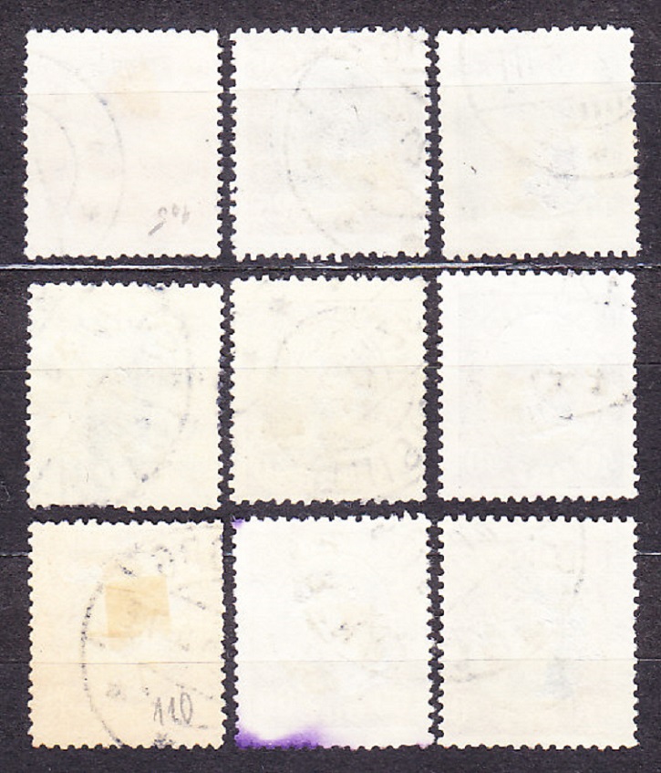 DÁNSKO 1918, Michel 97, 100, 102-107, razené. KRÁĽ CHRISTIAN X.
