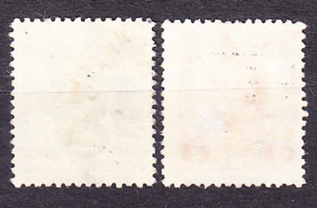 DÁNSKO 1921, Michel 129-130, razená séria. ČÍSLICE, KRÁĽ CHRISTIAN X. - PRETLAČE.