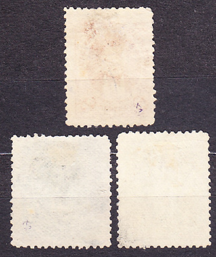 EKVÁDOR 1894, Michel 31-32, 37, razené. PREZIDENT V. ROCAFUERTE.