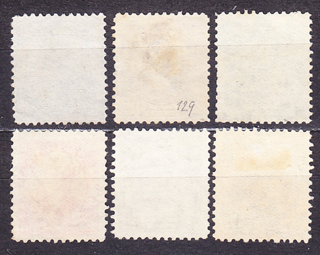 BRAZÍLIA 1906, Michel 163-168, razené. OSOBNOSTI.