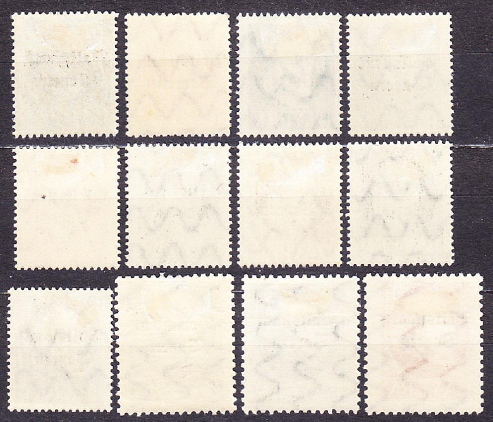 BAYERN 1919, Michel 118, 120-130, * čisté. KRÁĽ LUDWIG III. - PRETLAČE.
