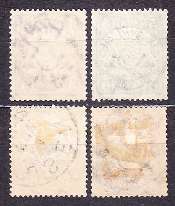 BAYERN 1890, Michel 60-63, razená séria. ERBY.