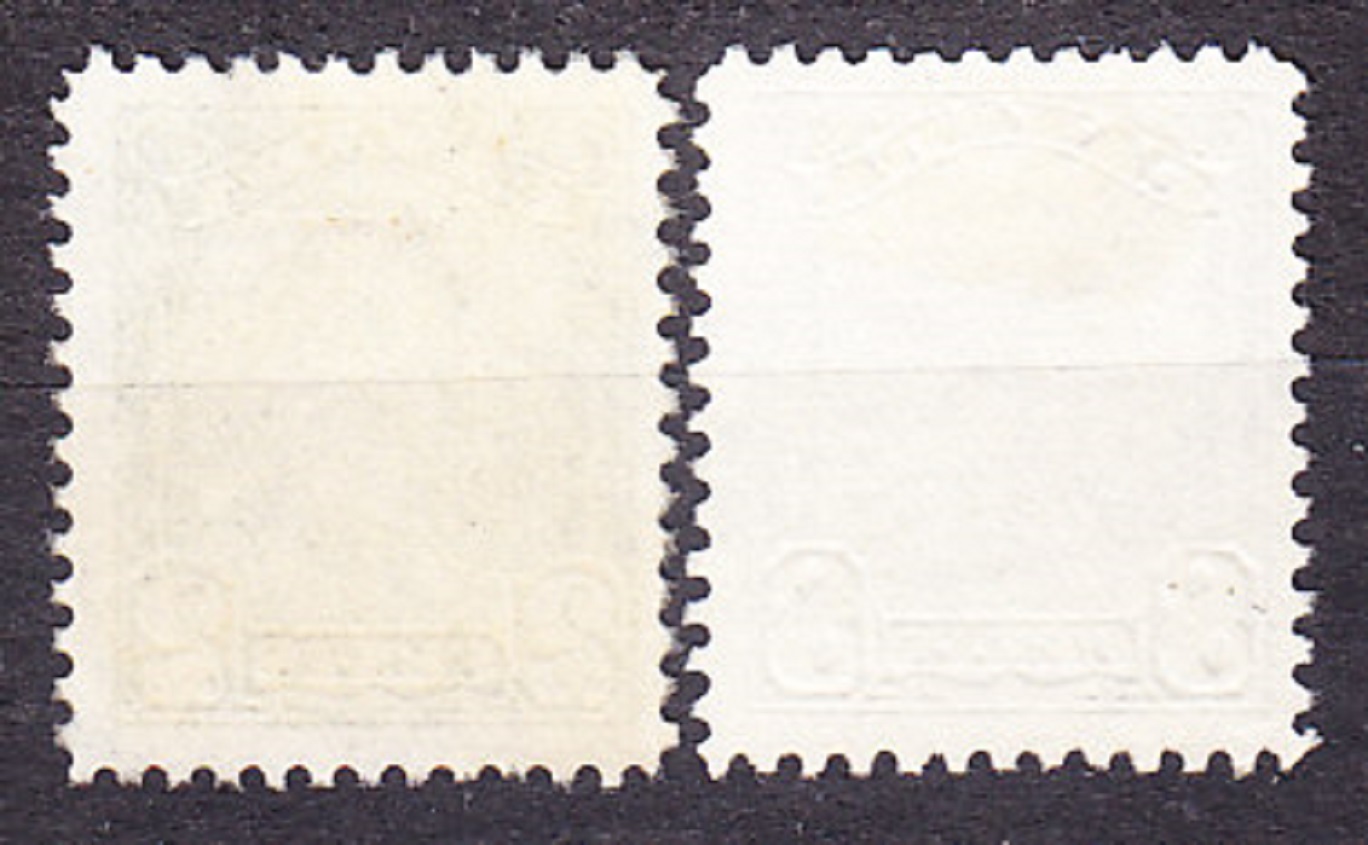 KANADA 1928, Michel 128, 133, razené. KRÁĽ GEORGE V.