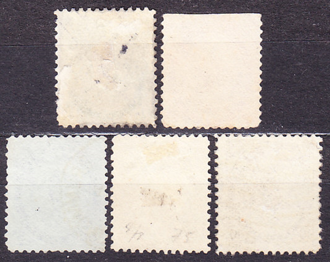 KANADA 1898, Michel 63, 65, 67, 69, 71, razené. KRÁĽOVNÁ VICTORIA.