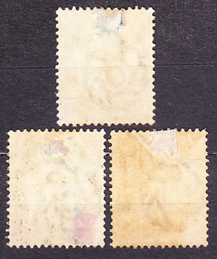 THAJSKO 1887, Michel 7-8, 11, razené. KRÁĽ CHULALONGKORN.