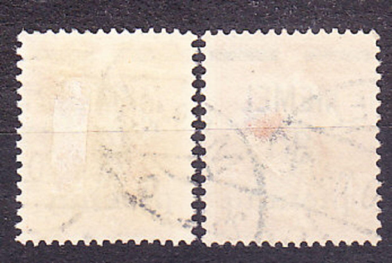 MEMEL 1920, Michel 19, 21, razené. PRETLAČE.