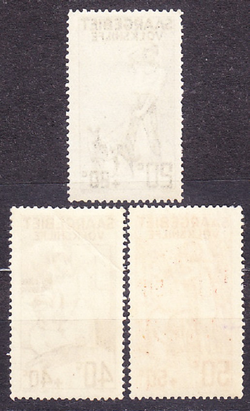SAARGEBIET 1926, Michel 104-106, ** čisté. NA POMOC ĽUDOM. PREHNUTIE !