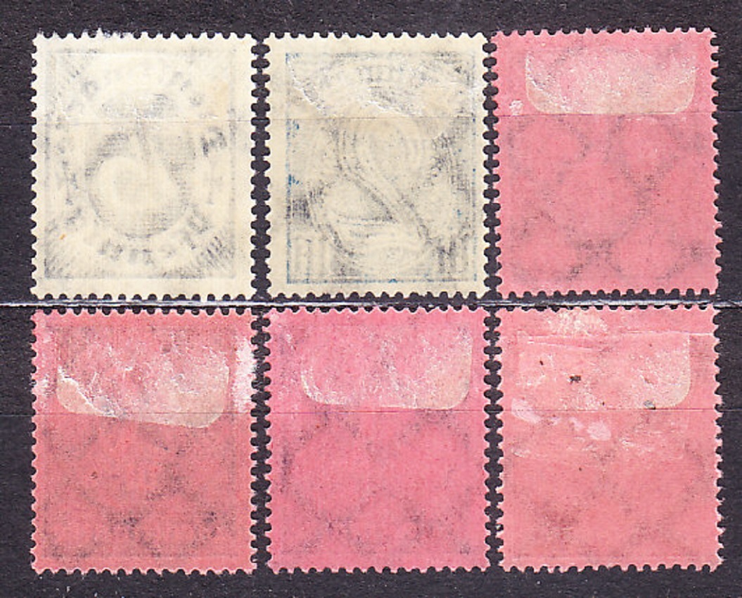 DEUTSCHES REICH 1922, Michel 69-74, * čistá séria. SLUŽOBNÉ. ČÍSLICE.