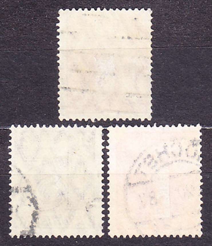 DEUTSCHES REICH 1920, Michel 17-18, 22, razené. SLUŽOBNÉ. ČÍSLICE - 21.