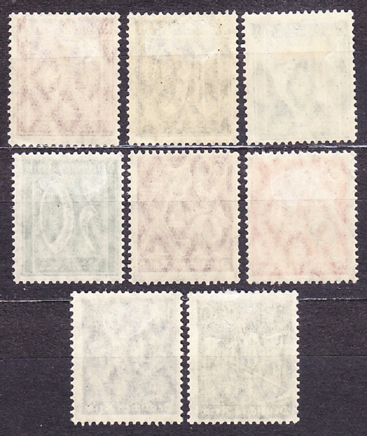 DEUTSCHES REICH 1921, Michel 158-160, 162, 165-166, 168, 170, * čisté. ČÍSLICE, REMESLÁ.