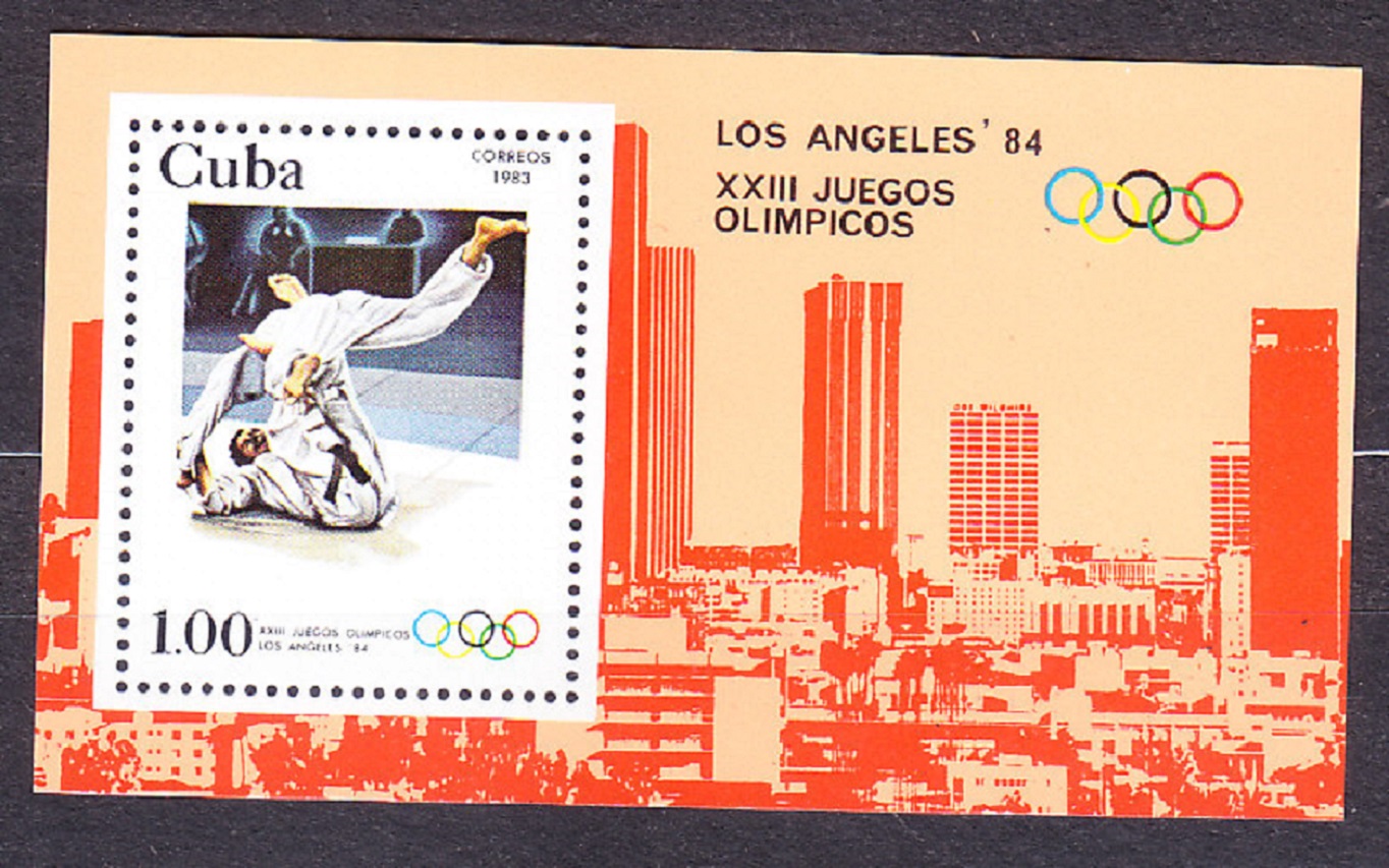 KUBA 1983, Michel 2716-2721 + Block 75, ** čistá séria + hárček. LOH V LOS ANGELES.