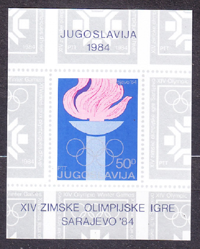 JUHOSLÁVIA 1984, Michel 2025-2032 + Block 24, 25, ** čistá séria + 2 hárčeky. ZOH V SARAJEVE.