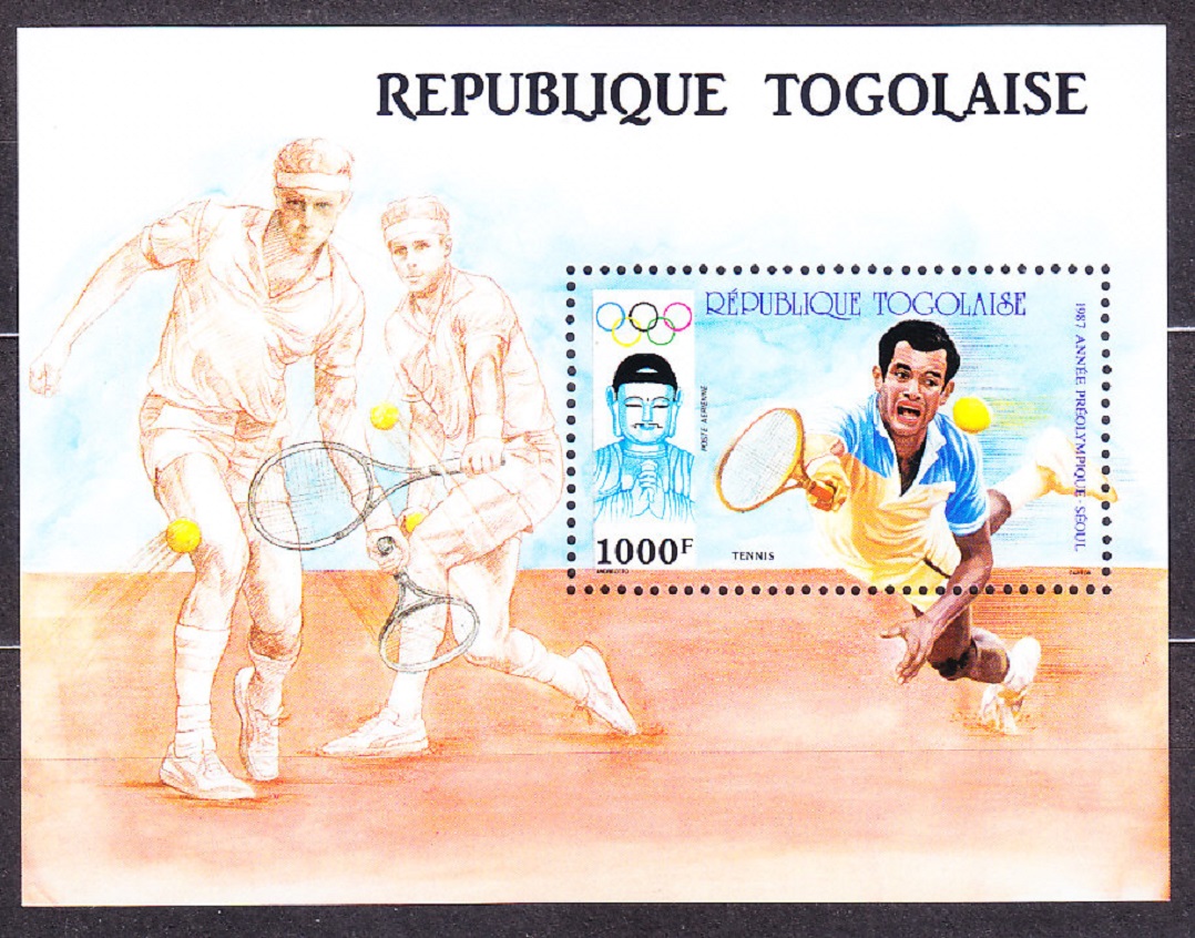 TOGO 1987, Michel 2032-2035 + Block 298, ** čistá séria + hárček. LOH V SOULE.