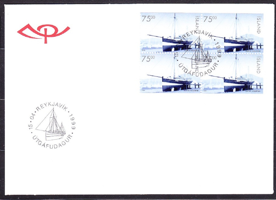 ISLAND 1999, Michel 909-911, 2 FDC OBÁLKY. LOKOMOTÍVY, LODE.