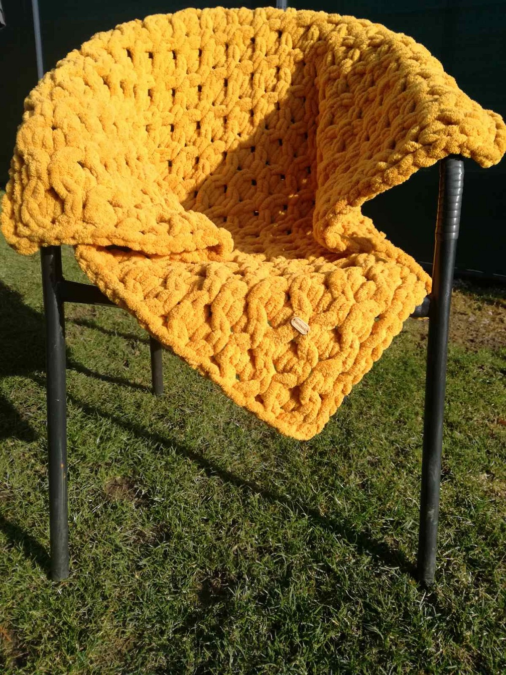 DEKA 90 cm x 90 cm - HORČICOVÁ.