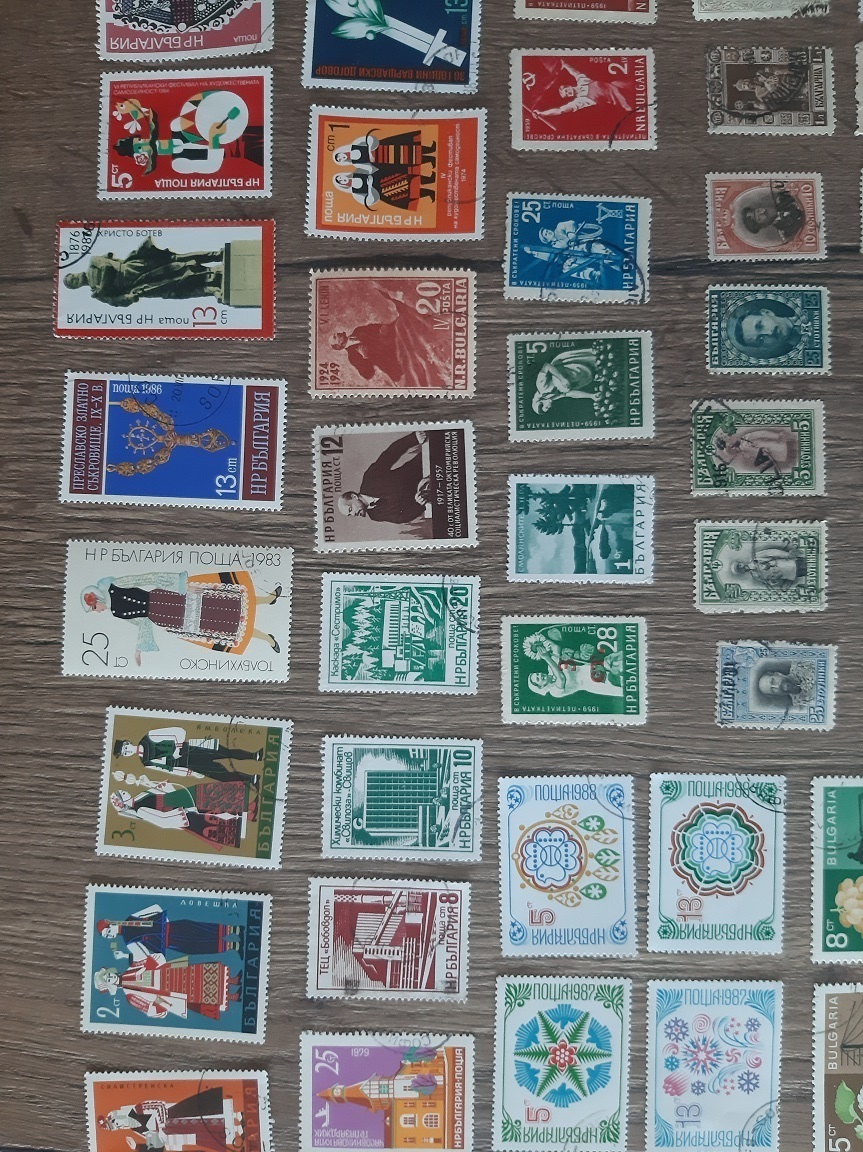 BULHARSKO, razené známky, každá iná. 100 KS.