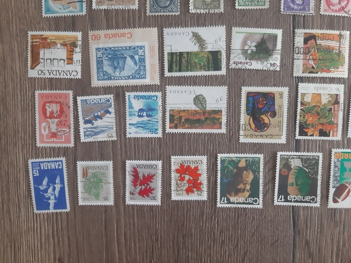 KANADA, razené známky, každá iná. 100 KS.