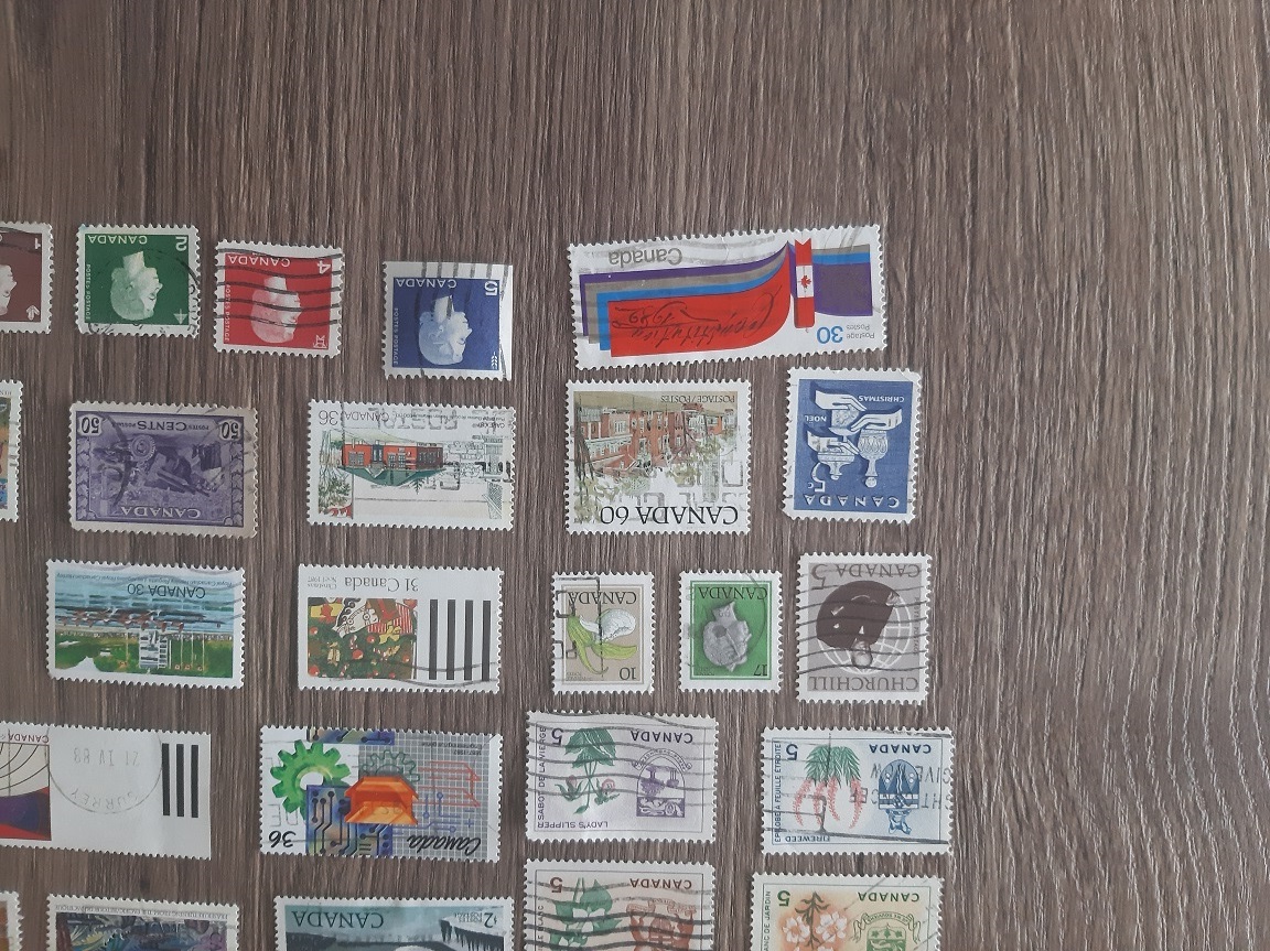 KANADA, razené známky, každá iná. 100 KS.