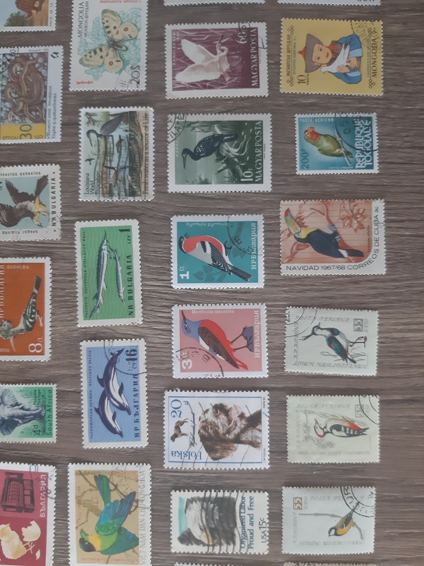 FAUNA, razené známky, každá iná. 100 KS.