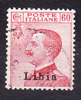 TALIANSKA LÍBYA 1912, Michel 12, razená. KOLÓNIE. KRÁĽ EMANUEL III.