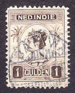 HOLANDSKÁ INDIA 1913, Michel 123, razená. KOLÓNIE. KRÁĽOVNÁ WILHELMINA.
