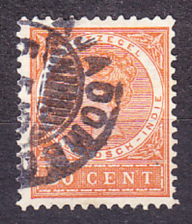 HOLANDSKÁ INDIA 1902, Michel 51, razená. KOLÓNIE. KRÁĽOVNÁ WILHELMINA.
