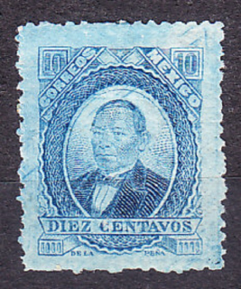 MEXIKO 1879, Michel 110 II, * čistá. PREZIDENT BENITO JUÁREZ.