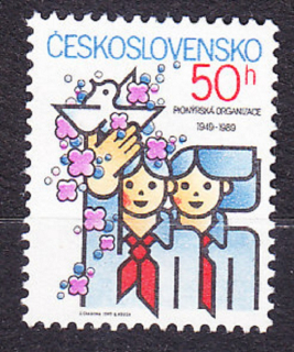ČSSR 1989, Pofis 2891, ** čistá séria. PIONIERSKA ORGANIZÁCIA.