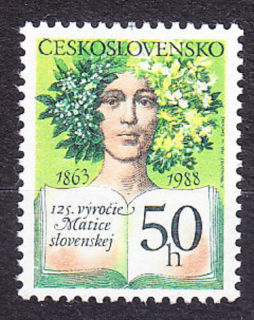 ČSSR 1988, Pofis 2841, ** čistá séria. MATICA SLOVENSKÁ.